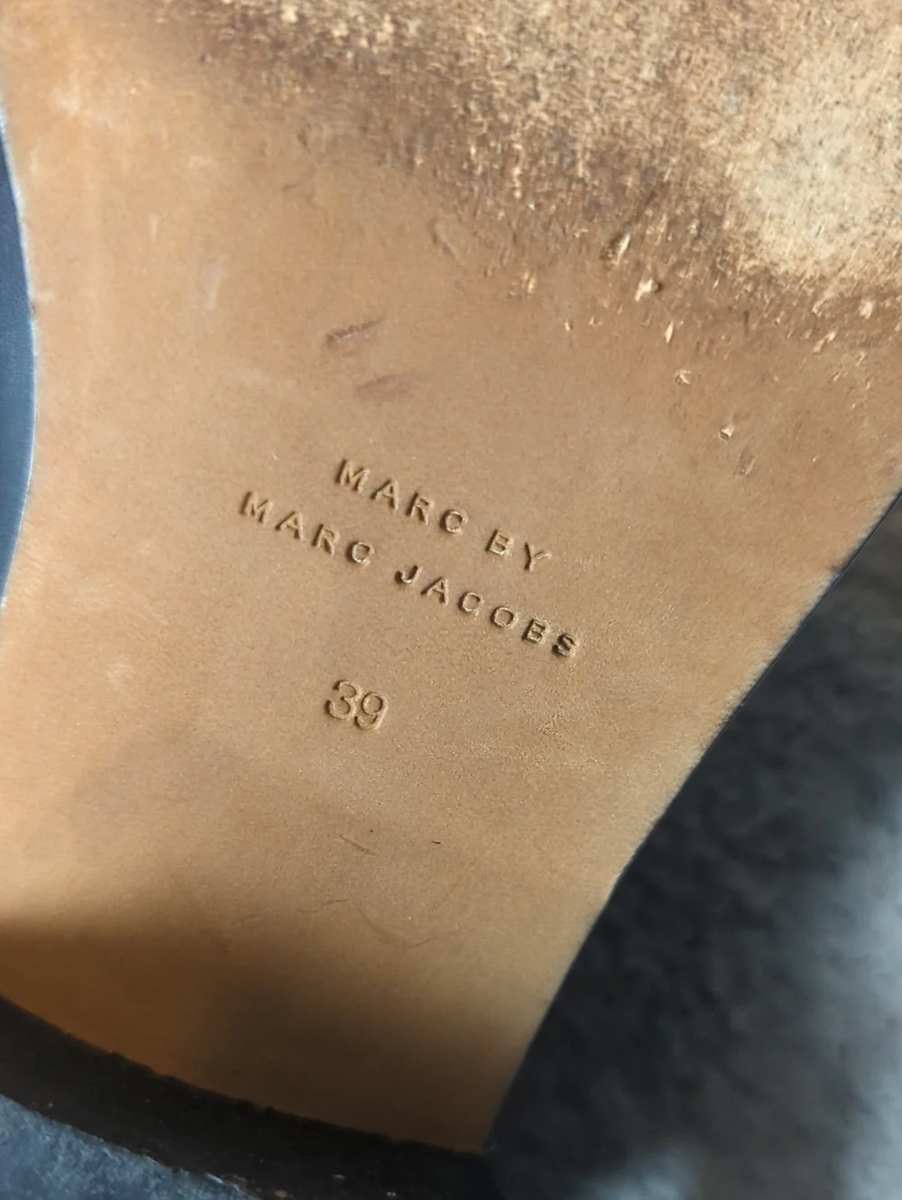 Marc by Marc Jacobs Black Leather & Suede Over The Knee Boots Size 39